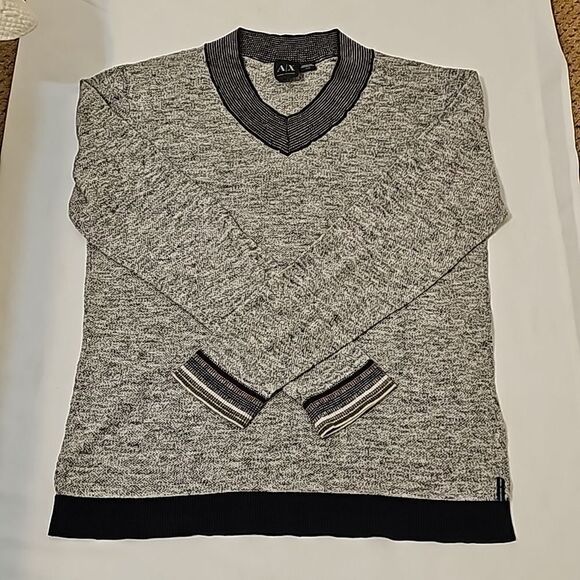 Armani Exchange women's V-Neck Long Sleeve Sweater xl - Picture 1 of 8